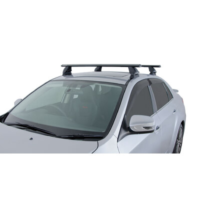 Rhino Rack Vortex 2500 Black 2 Bar Fmp Roof Rack For BMW 3 Series E92 2Dr Coupe 10/06 To 05/14