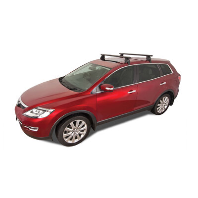 Rhino Rack Vortex 2500 Black 2 Bar Roof Rack For Mazda Cx-7 4Dr Suv 11/06 To 01/12