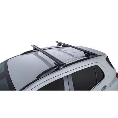 Rhino Rack Vortex Sx Black 2 Bar Roof Rack For Holden Trax Tj 4Dr Suv With Roof Rails 08/13 On