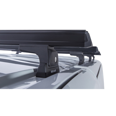 Rhino Rack Heavy Duty Rlt600 Black 4 Bar Roof Rack For Renault Trafic X82 2Dr Van Swb (Low Roof) 05/15 On