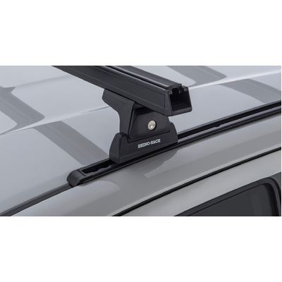 Rhino Rack Heavy Duty Rlt600 Trackmount Black 2 Bar Roof Rack For Toyota Hilux Gen 8 2Dr Ute Extra Cab 10/15 To 20