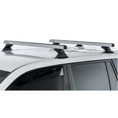 Rhino Rack Heavy Duty Rch Silver 2 Bar Roof Rack For Volkswagen Caddy Life 5Dr Van 06/06 To 12/10