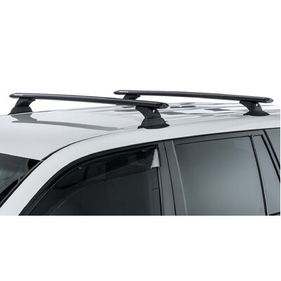 Rhino Rack Vortex Rch Black 2 Bar Roof Rack For Renault Kangoo X76 1St Gen 2Dr Van 09/04 To 11/10