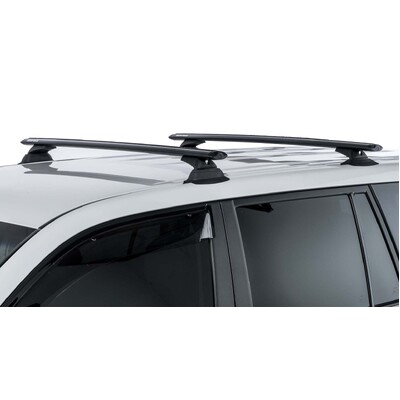 Rhino Rack Vortex Rcl Ditch Mount Black 2 Bar Roof Rack For Mitsubishi Lancer Cj 4Dr Sedan 10/07 On