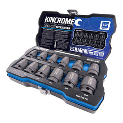 Kincrome Lok-On Impact Socket Set 12 Piece 1/2" Drive