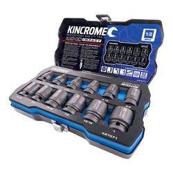 Kincrome Lok-On Impact Socket Set 12 Piece 1/2" Drive