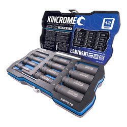 Kincrome Lok-On Deep Impact Socket Set 12 Piece 1/2" Drive