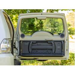 Rear Door Drop Down Table to suit Mitsubishi Pajero Gen 4 NS-NX [Undara Black]