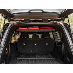 Standalone Rear Roof Shelf to suit Toyota LandCruiser LC300 [Large Side Molle Panels]