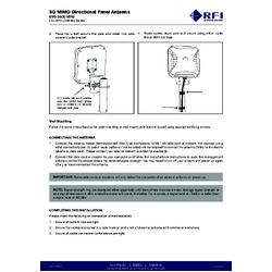 RFI 5G LTE 2x2 MIMO Directional Panel Antenna (698-3800 MHz); 10m Twin HFT195 SMA(M)