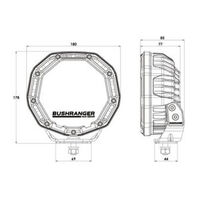 Night Hawk 7" VLI Series LED Driving Lights Single