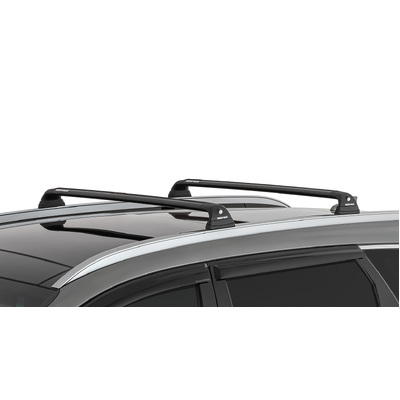 Rhino Rack Vortex Rvp Black 2 Bar Roof Rack For Hyundai Santa Fe Gen4, Tm 5Dr Suv With Flush Rails 07/18 On