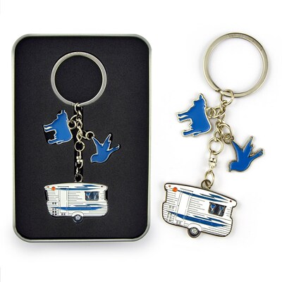 Van Go Collections Keyring  Van Go Collections 'Bluey Caravan' Design