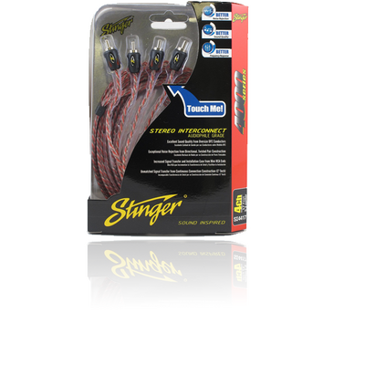 4000 Series Stinger 4 Channel 17Ft (5Mtr) Rca