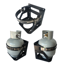 9kg Gas Bottle Holder REAR, BASE or ROOF Mount