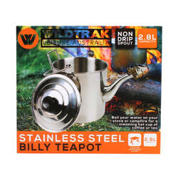 Wildtrak Billy Teapot Stainless Steel 2800Ml