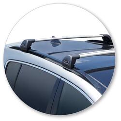 Yakima FlushBar 100 & 105cm Silver Pair (S26Y) To Suit Kia Sportage Glass Roof /2016-09/2021