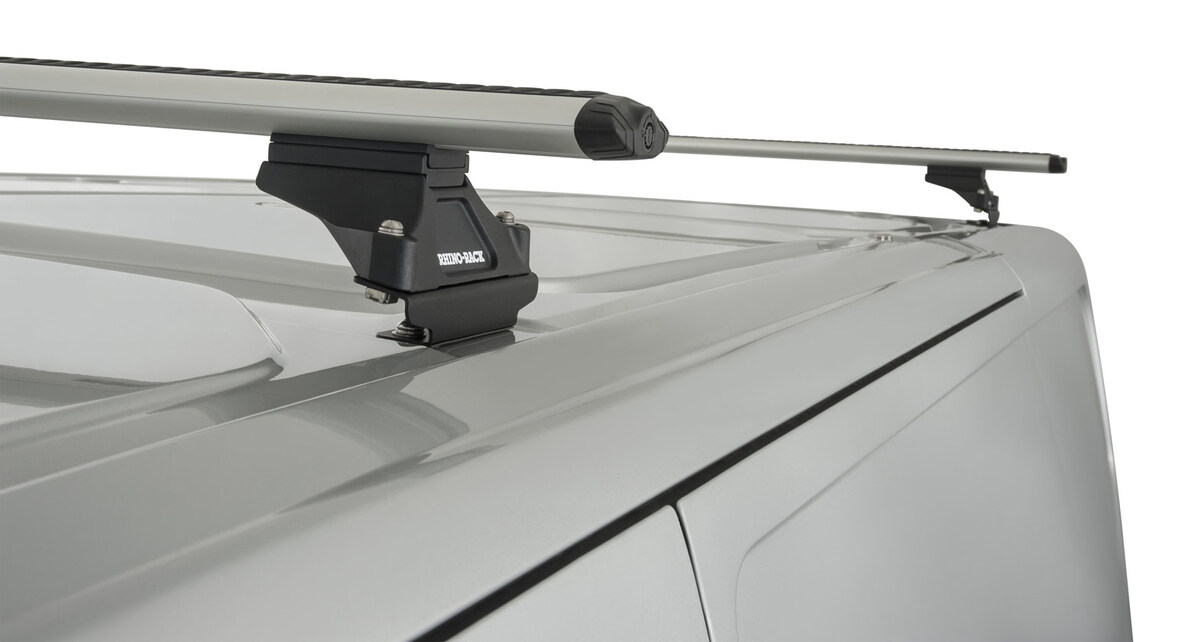 Rhino Rack Vortex Rltp Silver 2 Bar Roof Rack For Ford Transit Custom