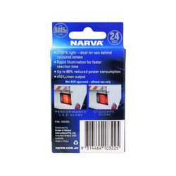 Narva 24V BA15S P21W Led Globe 2700K (Blister Pack Of 1)