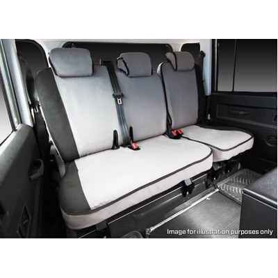 Msa Front Bucket & 3/4 Bench - Msa Premium Canvas Seat Covers To Suit Toyota Landcruiser 79 Series - Workmate, Gx, Gxl, Cab Chassis 11/09 To 08/12