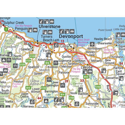 Tasmania Handy Map