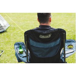 Coleman Chair Quad King Size Cooler Arm Blue (Wide)