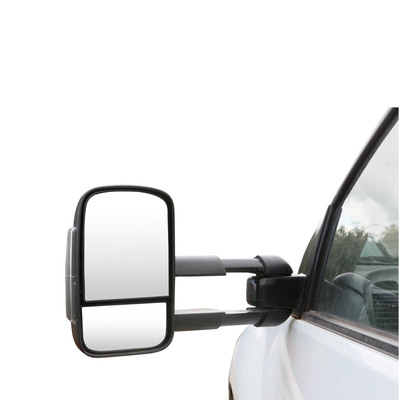 Clearview Towing Mirrors [Original, Pair, Electric, Chrome] For Toyota LandCruiser 100 Series 