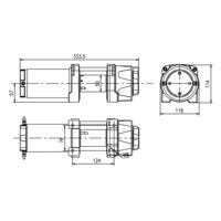 Mean Mother Peak ATV 3500lb Winch [ Type:Wire  Cable ]