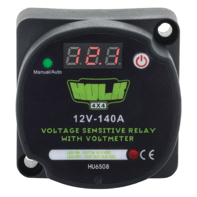 Hulk 4x4 Vsr & Voltmeter 140Amp 12V Cut In 13.3V Cut Out 12.8V