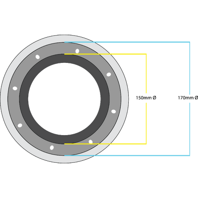 Speaker Baffle - 6.5" Universal Silicone Housing