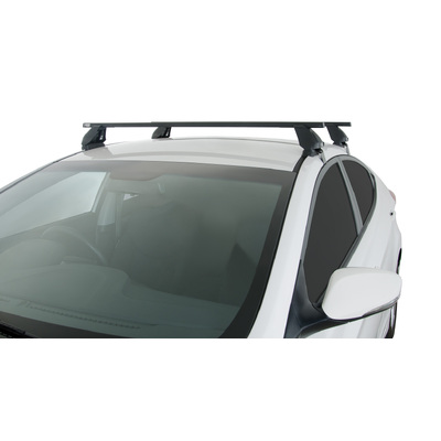 Rhino Rack Euro 2500 Black 2 Bar Roof Rack For Hyundai Elantra 4Dr Sedan 06/11 To 01/16