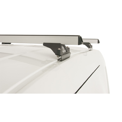 Rhino Rack Heavy Duty Rltp Silver 2 Bar Roof Rack For Holden Combo Xc 2Dr Van 09/02 On