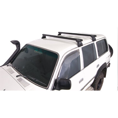 Rhino Rack Heavy Duty Rl110 Black 2 Bar Roof Rack For Mitsubishi L300 2Dr Van Swb 04/80 To 05/13