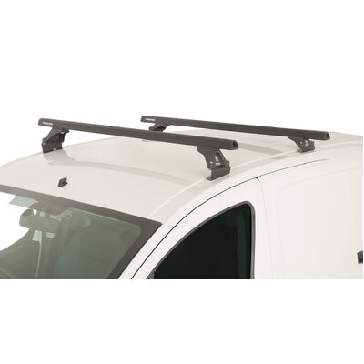 Rhino Rack Heavy Duty Rltf Black 2 Bar Roof Rack For Citroen Berlingo Ii 4Dr Van 09 To 18