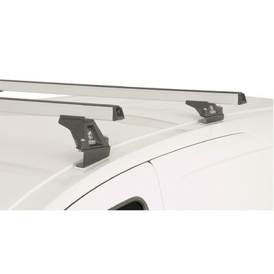 Rhino Rack Heavy Duty Rltf Silver 2 Bar Roof Rack For Citroen Berlingo Ii 4Dr Van 09 To 18