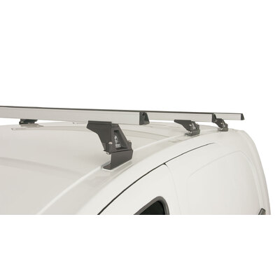 Rhino Rack Heavy Duty Rltf Silver 3 Bar Roof Rack For Citroen Berlingo Ii 4Dr Van 09 To 18