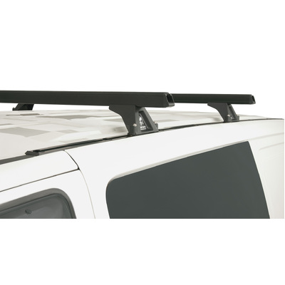 Rhino Rack Heavy Duty Rltf Trackmount Black 2 Bar Roof Rack For Hyundai Iload 2Dr Van 08 To 21