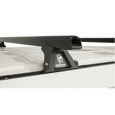 Rhino Rack Heavy Duty Rltf Trackmount Black 3 Bar Roof Rack For Hyundai Iload 2Dr Van 08 To 21