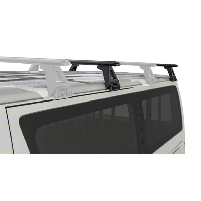 Rhino Rack Vortex Rl150 Black 2 Bar Roof Rack For Toyota Hiace Gen 4 2Dr Van 11/89 To 02/05