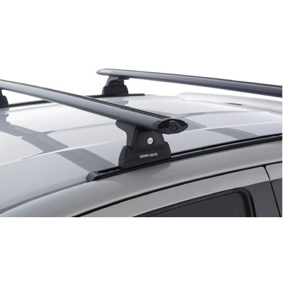 Rhino Rack Vortex Rlt600 Trackmount Black 2 Bar Roof Rack For Toyota Hilux Gen 8 2Dr Ute Extra Cab 10/15 To 20