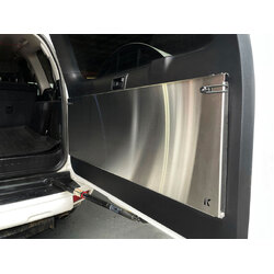 Rear Door Drop Down Table to suit Toyota Prado 150 / Lexus GX 460 [Natural Stainless]