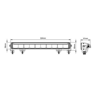 13" Led Light Bar 60W 9-36V 6 X 10W Combo Beam Park Function