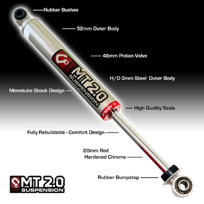 MT2.0 Holden Trailblazer 2012-2020 Strut Shock Kit 2-3 Inch