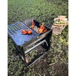 Ozpig Fire Pit Solid/Grill Cooking Plate