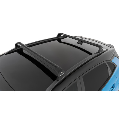 Rhino Rack Vortex Rvp Black 2 Bar Roof Rack For Hyundai Kona Gen1 5Dr Suv With Flush Rails 09/18 On