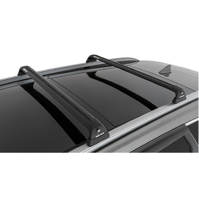 Rhino Rack Vortex Rvp Black 2 Bar Roof Rack For Hyundai Santa Fe Gen4, Tm 5Dr Suv With Flush Rails 07/18 On