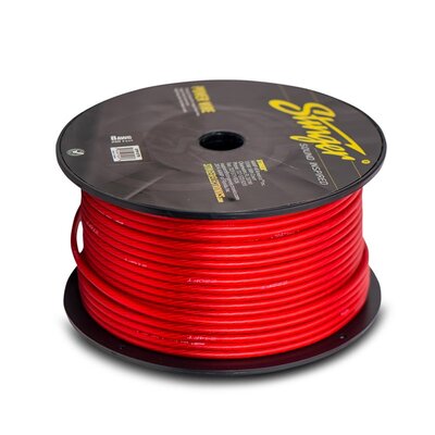 8Ga Red Cable (76 Mtr Roll)