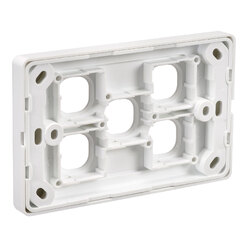 Projecta 5 Gang Blank Switch Plate - White