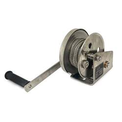 Sherpa Stainless steel hand winch 545kg/5m cable