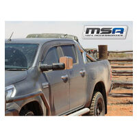 MSA Towing Mirrors to Suit Toyota Fortuner 15 - Current (Black - Electric - Indicators)